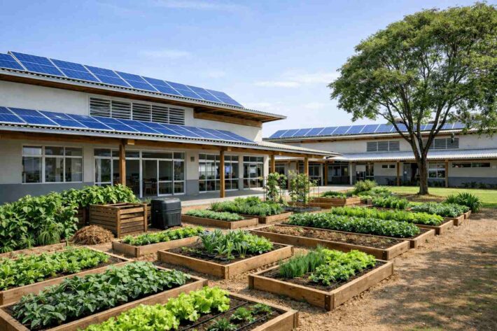 Arquitetura Sustentável em Escolas Exemplo