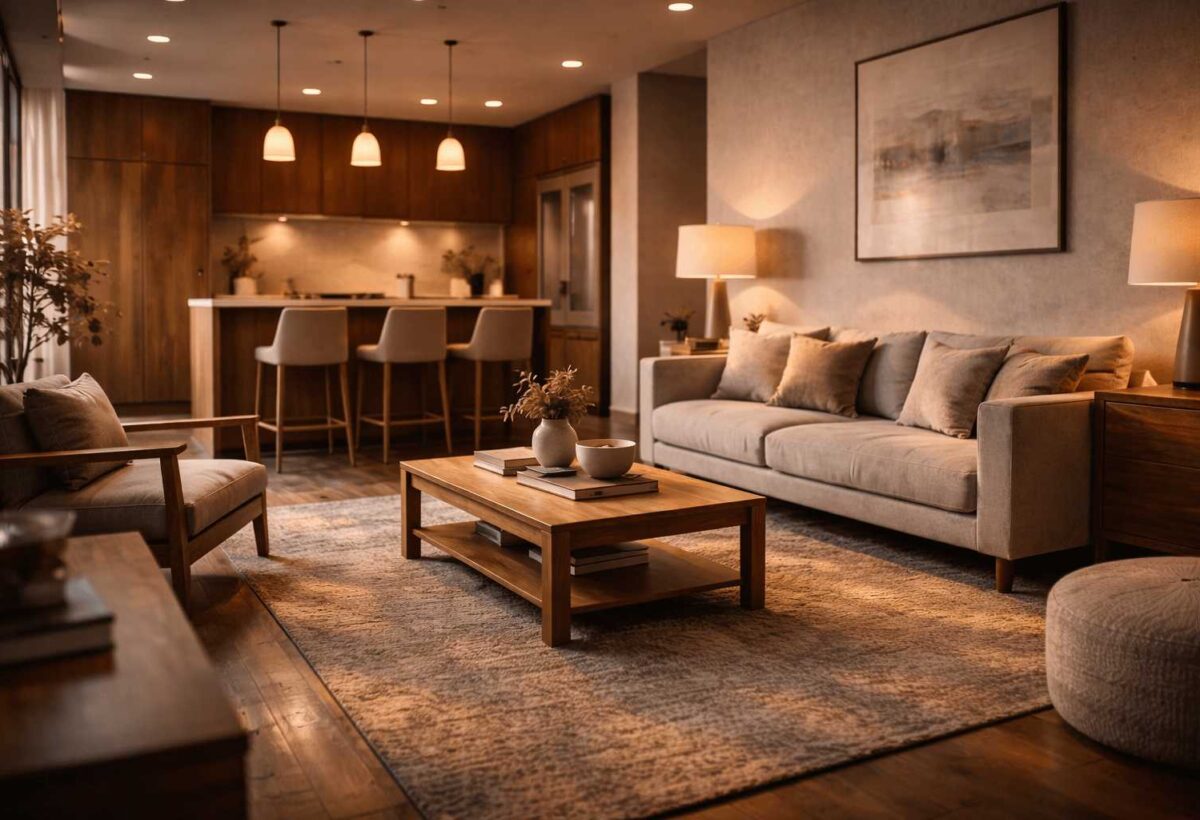 Design de Interiores de Apartamento lindíssimo desta sala de estar.