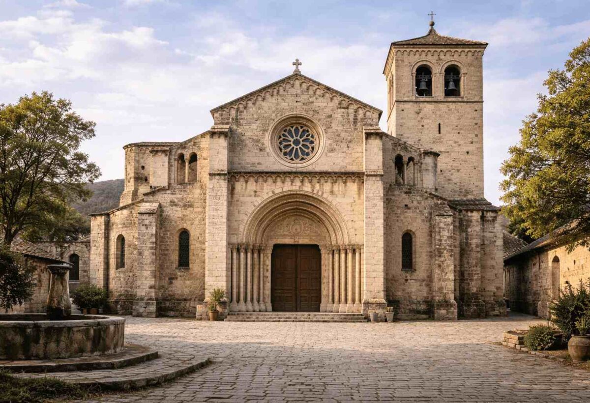 Estilos de Arquitetura Medieval de Uma Igreja
