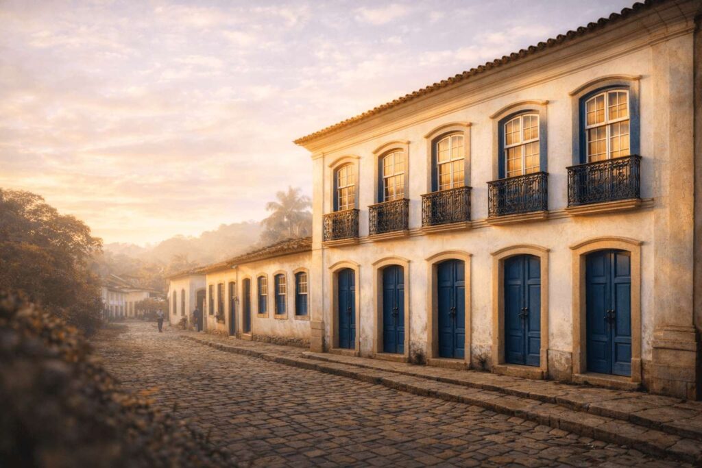 Tipos de Arquitetura Residencial desta belíssima casa brasileira com um lindo pôr do sol.